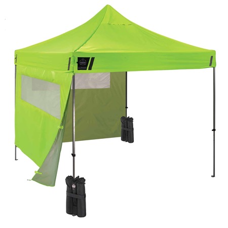 SHAX BY ERGODYNE Single Lime Heavy-Duty Tent Kit Mesh Windows, 10ft x 10ft 6052